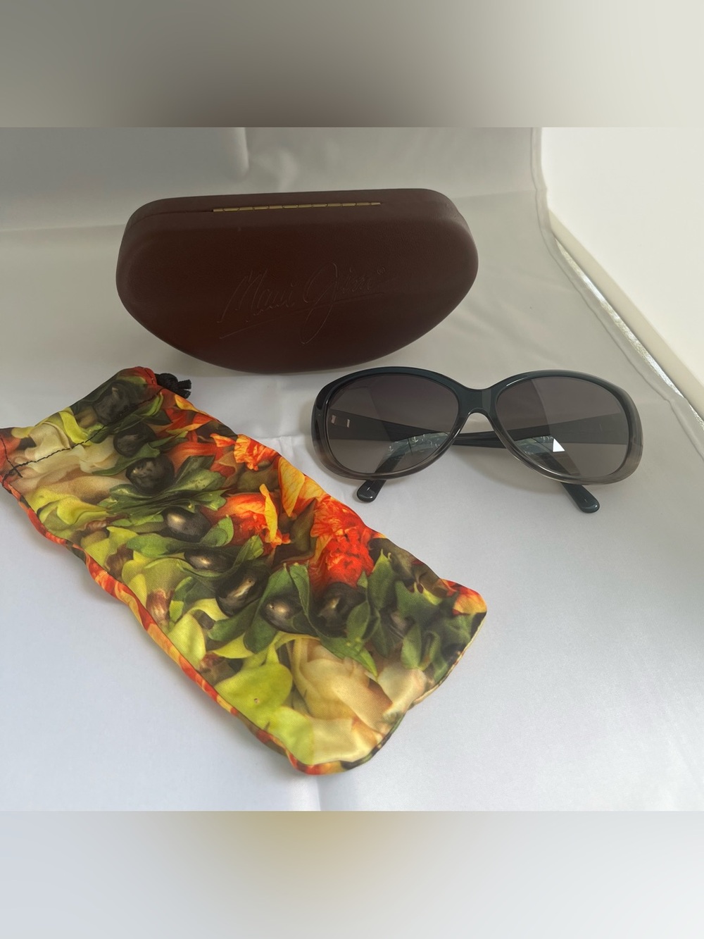 Maui Jim Women's Gray Oversized Sunglasses with Gradient Lenses